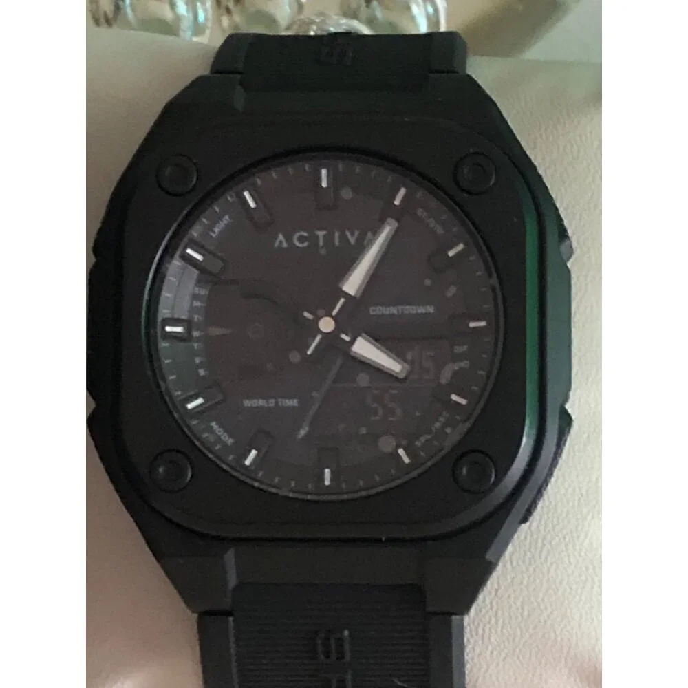Men's Activa X Invicta Digital Watch Black